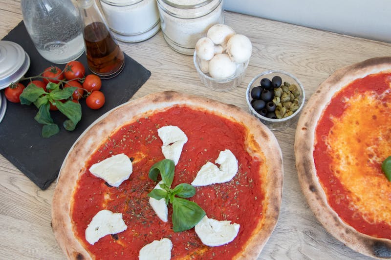 Premium pizza catering setup