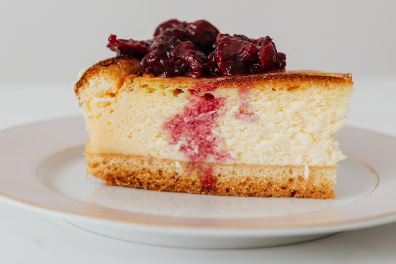 Creamy New York style cheesecake