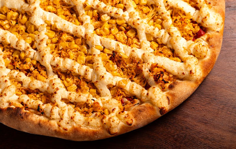 BBQ Chicken pizza with smoky sauce